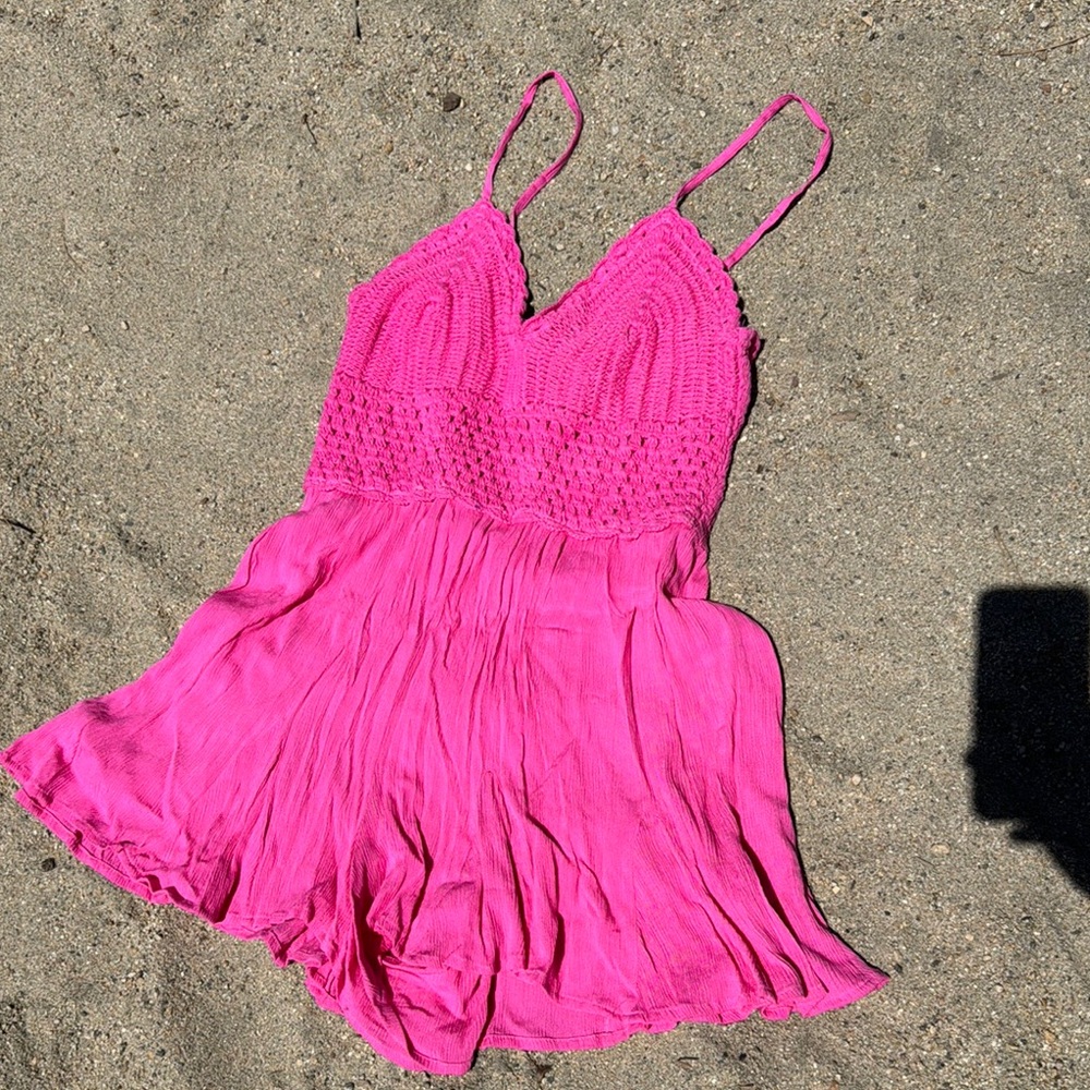 Vibrant Pink Sleeveless Dress